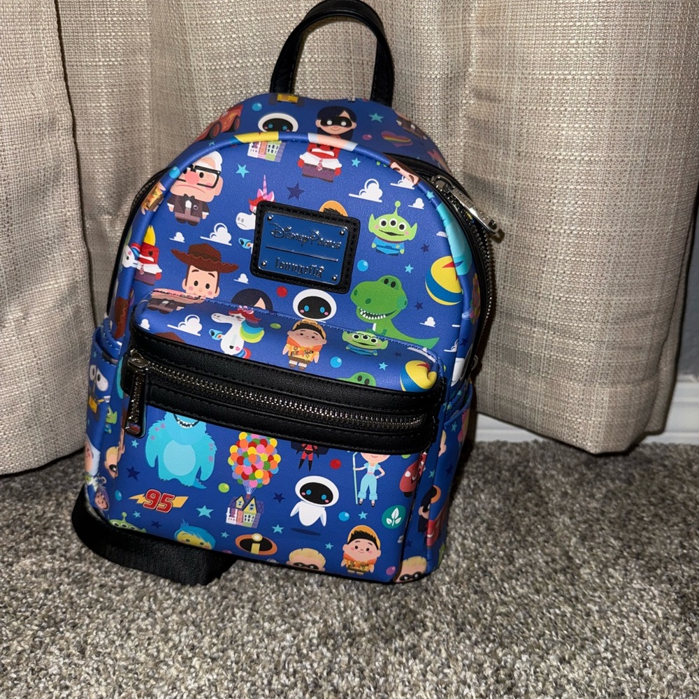 Loungefly Blue Cartoon Character Backpack